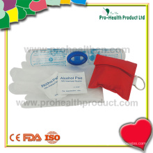 Kit CPR com luvas e almofada de álcool (pH04-05)